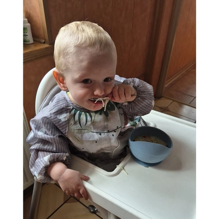 Śliniak z Kieszonką Fartuszek Rękawami Wodoodporny Śliniaczek Nieprzemakalny KRUZZEL