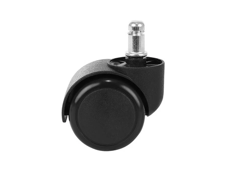 Kółka do Fotela Obrotowego 5szt z PU Fi 11mm Mocne Obrotowe Komplet Czarne MALATEC