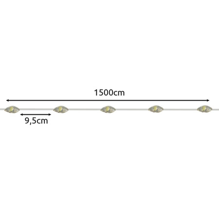Girlanda Solarna Ogrodowa Lampki Solarne 150 LED Drucik Łańcuch Świetlny GRADLOV
