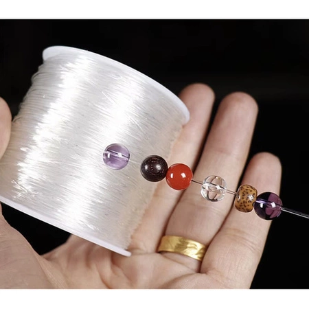 Gumka do Robienia Bransoletek Rolka Elastyczna 1mm 40 m metrów do Koralików KRUZZEL