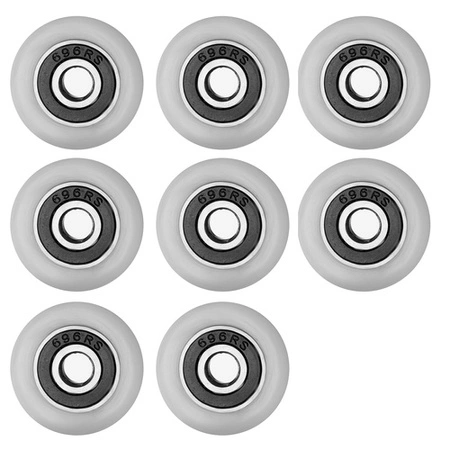 Kółka do Kabiny Prysznicowej Rolki Kabin Prysznicowych Łożysko Kulkowe 8szt RUHHY