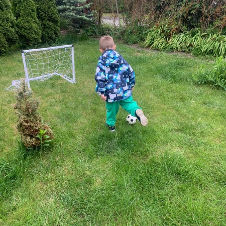 Bramka Piłkarska Duża do Piłki Nożnej Treningowa dla Dzieci XL 120x80x40cm TRIZAND