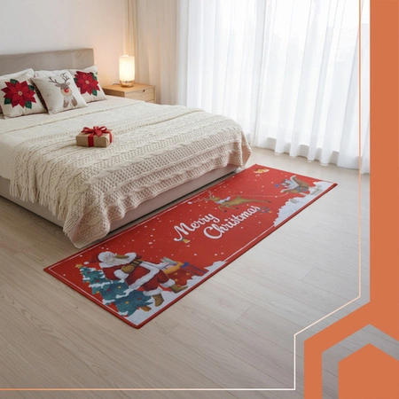 Chodniczek Świąteczny 160x50 cm Ruhhy Długi Dywanik Antypoślizgowy Miękki