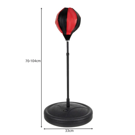 Zestaw Bokserski dla Dzieci Worek Treningowy Gruszka Rękawice do Boksu 3w1 26094