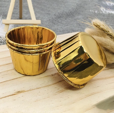 Papilotki Foremki na Muffinki do Muffinek Złote Kubeczki 50 Papierowe Babki RUHHY