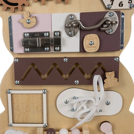 Tablica Manipulacyjna Sensoryczna Montessori 10w1 KRUZZEL