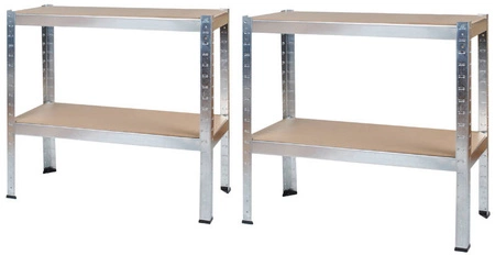 Regał Magazynowy Metalowy 150x75x30 cm 4 Półki Garażowy 540 kg do Garażu MALATEC