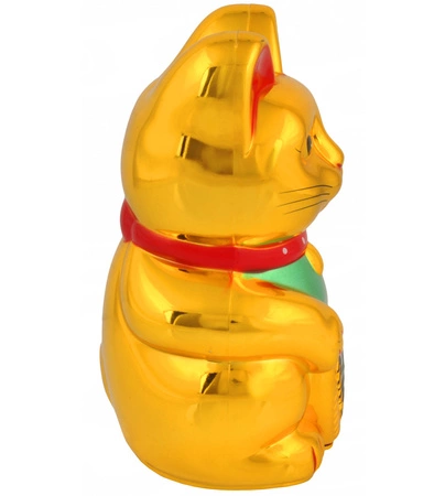Japoński Kot Maneki-Neko Chiński Szczęścia Złoty ISO TRADE