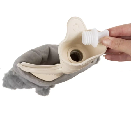 Duży Termofor Gumowy w Pokrowcu Ogrzewacz Pluszowy RUHHY