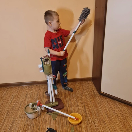 Zestaw do Sprzątania dla Dzieci Odkurzacz Mop Wiaderko Akcesoria AGD 15w1 KRUZZEL