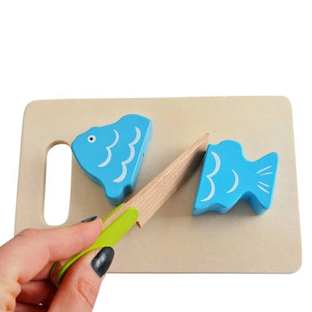 Warzywa do Krojenia Owoce Drewniane na Rzepy XXL ISO TRADE