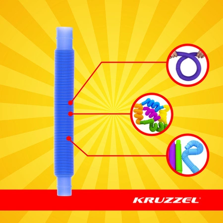 Rurki Tuby Sensoryczne Pop Kruzzel Dla Dzieci Do Zabawy Zestaw Tuby 10szt