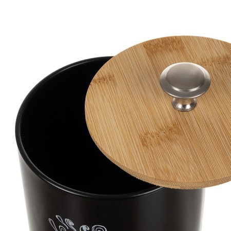 Zestaw Pojemników Metalowych 4 Pojemniki na Żywność Kawa Herbata Sól Cukier RUHHY