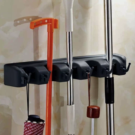 Wieszak Uchwyt na Miotły Mopy Narzędzia Grabie Kij BIGSTREN
