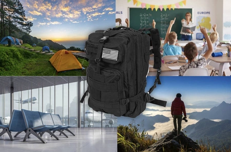 Plecak Taktyczny Wojskowy Militarny Survival 38l Czarny TRIZAND