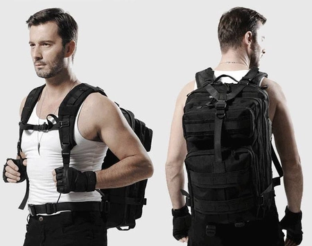 Plecak Taktyczny Wojskowy Militarny Survival 38l Czarny TRIZAND