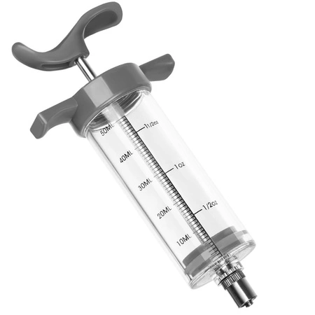 Nastrzykiwarka do Mięsa Strzykawka 3 Igły 50 ml Wędlin Szynki Szpryca Mięs RUHHY