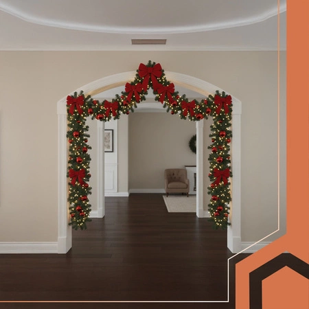 Girlanda Świąteczna Choinkowa Ruhhy Gęsta Dekoracja Łańcuch Ozdoba 270cm