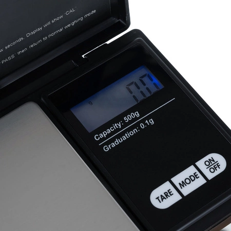 Waga Elektroniczna Precyzyjna Jubilerska 0,1g do 500g Kuchenna Podświetlana RUHHY