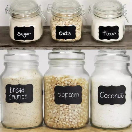 Etykiety Naklejki na Przyprawy Słoiki 24 szt MALATEC