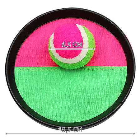 Gra na Rzepy Catch Ball Paletki Piłka Rzucaj Łap Zestaw Catchball Prezent KRUZZEL