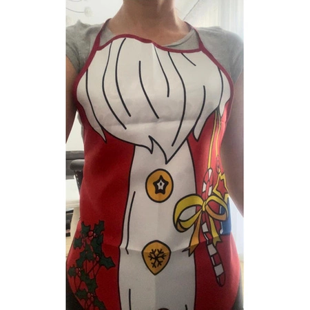 Fartuch Świąteczny Kuchenny Prezent na Święta Mikołajki Mikołaj Fartuszek RUHHY