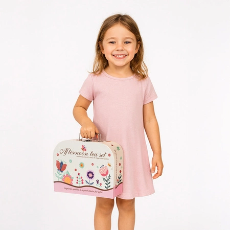 Zestaw do Herbaty dla Dzieci Serwis Kawowy Filiżanki Kawy + Walizka Prezent 26367