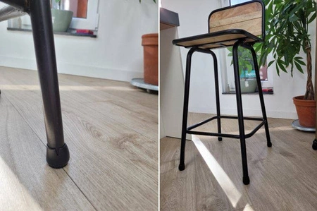 Nakładki na Nogi Krzesła Filc 12-16mm Czarne x16 MALATEC