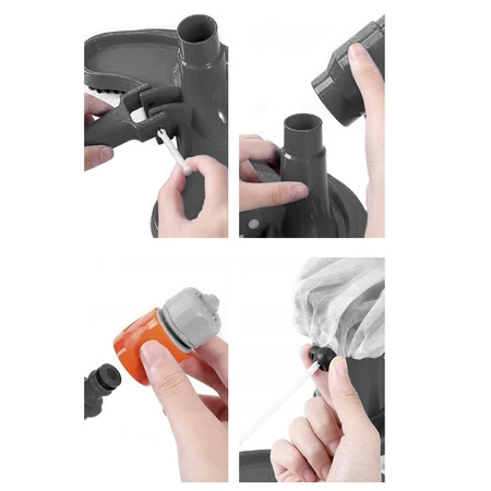 Odkurzacz do Basenu i Oczka Wodnego SPA Zestaw Czyszczący Dno z Siatką BIGSTREN 20931