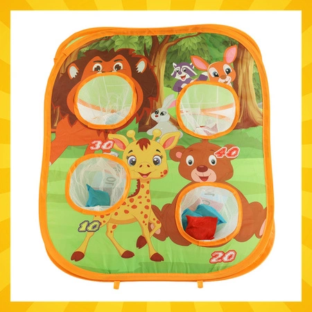 Gra zręcznościowa Kruzzel Rzut piłeczkami woreczkiem zestaw 3w1 dla dzieci 26751