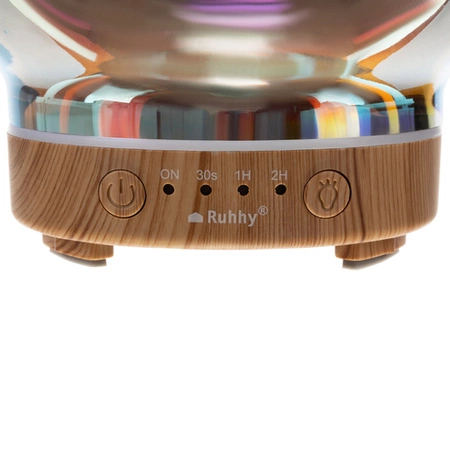 Nawilżacz Powietrza Lampka 3D Nocna Kolorowa Dyfuzor Zapachowy Aromaterapia RUHHY