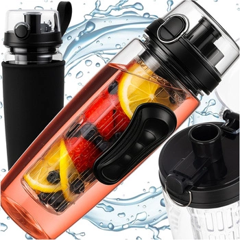 Bidon Butelka na Wodę Napój Szczelna Sportowa z Wkładem na Owoce 1l 1000ml Trizand 25815