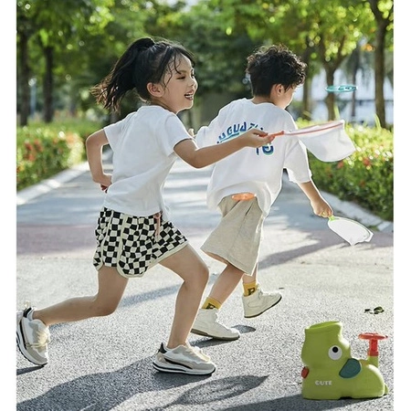 Wyrzutnia Latających Dysków Zabawka Powietrzna dla Dzieci Latające Dyski KRUZZEL