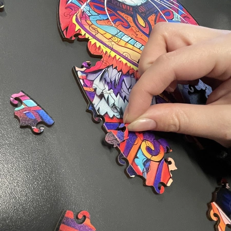 Puzzle Drewniane Układanka Klocki dla Dzieci Dorosłych Gra Logiczna Prezent KRUZZEL