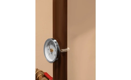 Termometr Tarczowy Okrągły Opaskowy Przylgowy 120C RUHHY