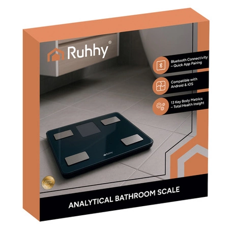 Waga Łazienkowa Analityczna RUHHY BMI 226kg Elektroniczna z Analizą Ciała