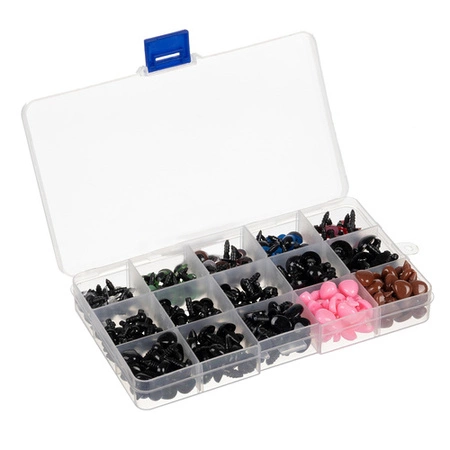 Oczy do Maskotek i Noski Pluszaków Misiów Bezpieczne Zestaw 560 el + Etui MAALEO 25761