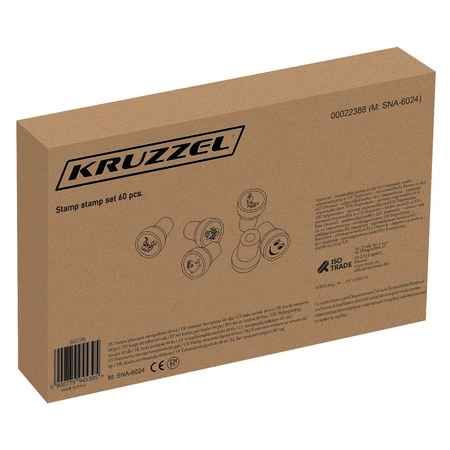 Pieczątki dla Dzieci Stempelki Stemple Zwierzaki Buźki Kolorowe Zestaw x 60 KRUZZEL