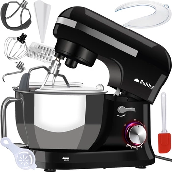 Robot Kuchenny Planetarny Mikser 1700W Misa 4,5l Duży Wielofunkcyjny z Misą RUHHY