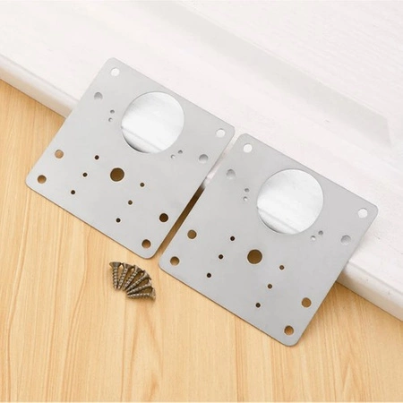 Zestaw Naprawczy do Wyrwanych Zawiasów Meblowych Płytka Naprawy Szafek x 4 MALATEC