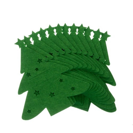 Świąteczne Etui na Sztućce Boże Narodzenie Pokrowiec Choinka 12szt na Stół RUHHY