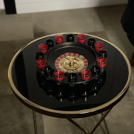 Alkoholowa Gra Ruletka Imprezowa Kieliszki 16szt Prezent na Urodziny Zestaw MALATEC