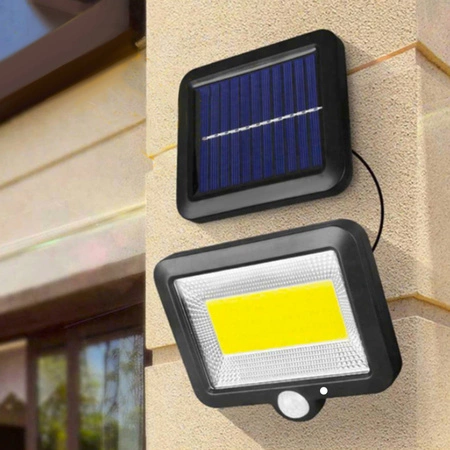 Lampa Solarna z Czujnikiem Ruchu Zmierzchu 100 LED IZOXIS