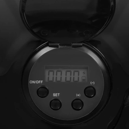 Automatyczny czarny podajnik karmy marki PURLOV