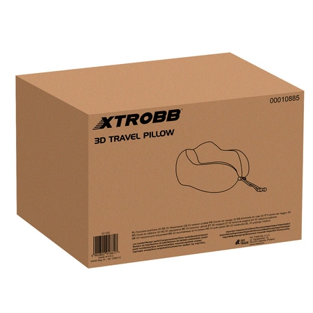Poduszka Podróżna Memory Opaska Stopery Rogal 3D XTROBB