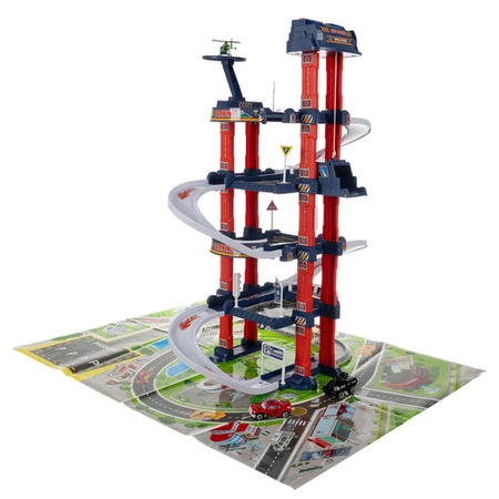 Parking Garaż Samochodowy + Autka Auta Tor z Elektryczną Windą Zjeżdżalnia KRUZZEL