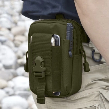 Saszetka Nerka + Pas Taktyczny Męska Olive Taktyczna Wojskowa na Pasek TRIZAND
