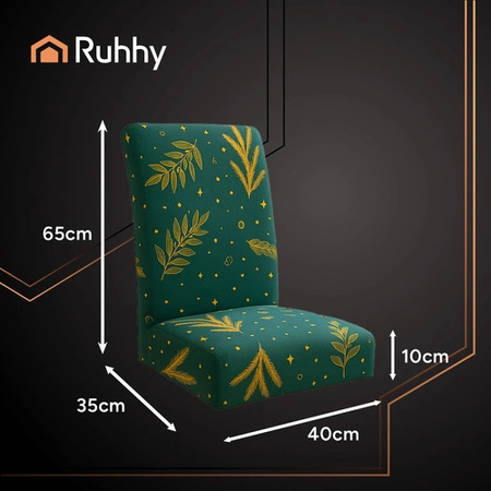 Pokrowiec na Krzesło Uniwersalny Miękki Świąteczny Pokrowce na Krzesła 6szt Ruhhy 26637