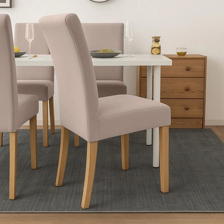 Pokrowiec na Krzesło Beżowy Uniwersalny Miękki Pokrowce na Krzesła x6 Ruhhy 25989