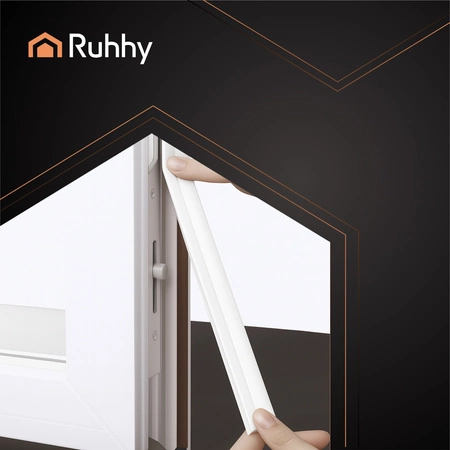 Uszczelka do Okien Drzwi Okna Samoprzylepna Taśma Okienna Uszczelniająca 4m biała Ruhhy 26271